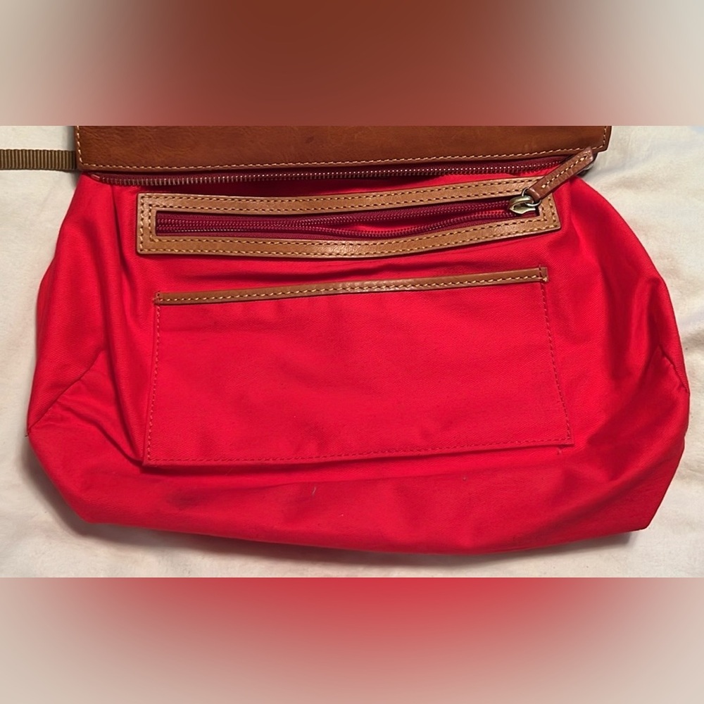 👜  Dooney & Bourke 👜 Satchel Florentine Leather Natural - Picture 4 of 5